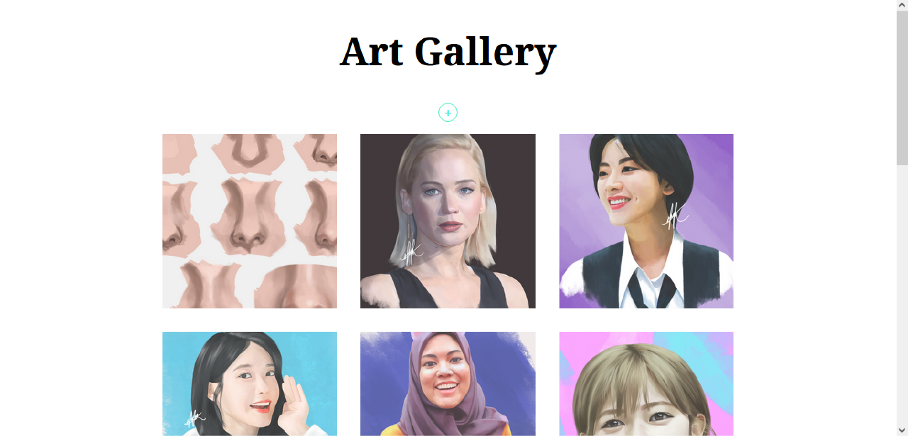 Art gallery screenshot