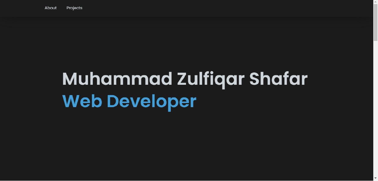 Personal web screenshot